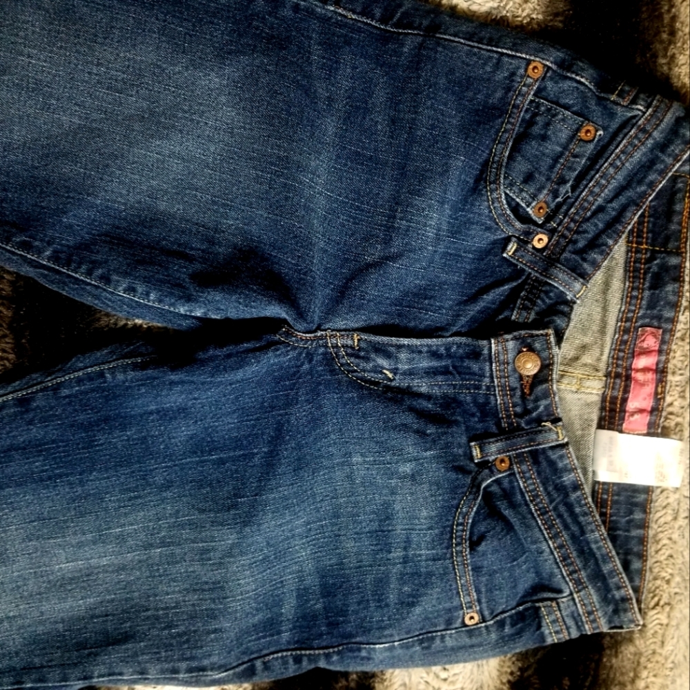 LEVI'S BOOTCUT PINK LABEL DARKWASH JEANS! Size 5! - Picture 4 of 7